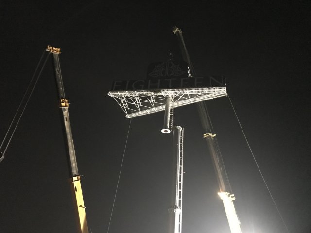 Highest Dual Billboard on Unipole Installed at Eighteen Islamabad