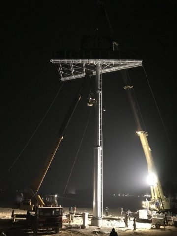 Highest Dual Billboard on Unipole Installed at Eighteen Islamabad